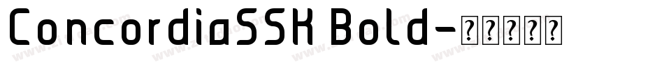 ConcordiaSSK Bold字体转换